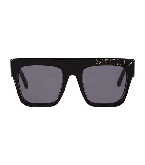 Stella Mccartney Logo Square Sunglasses Lyst