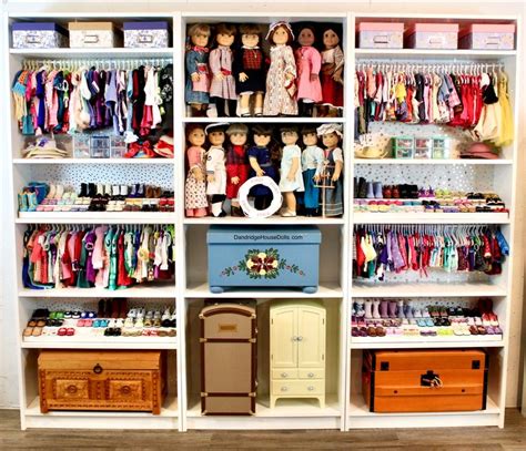 American Girl Doll Closet ~ Clothes Storage Shoe Organization Design American Girl Doll Room