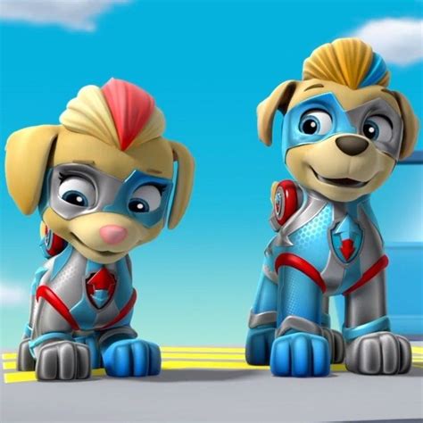 Paw Patrol Mighty Twins Coloring Pages