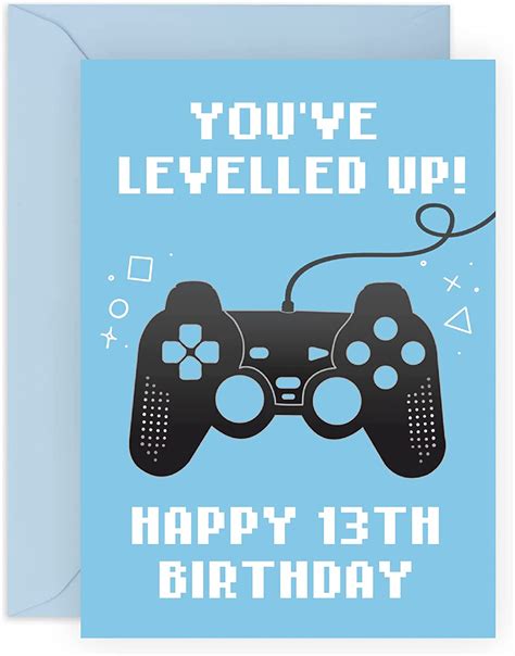 Amazon Com CENTRAL Fun Th Birthday Card For Babes You Ve Levelled Up Happy