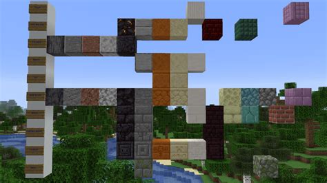20w15a Stone Types And Their Derivatives Minecraft