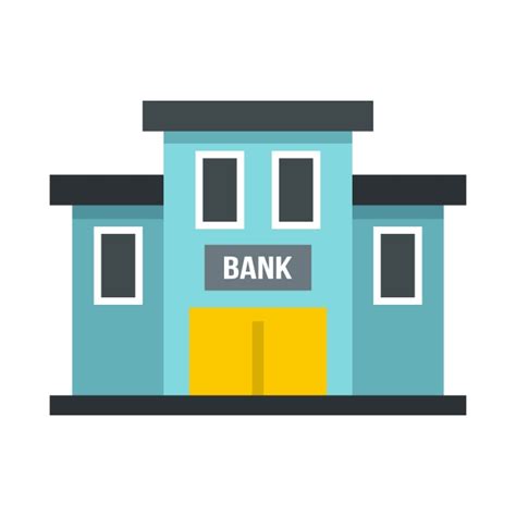Bank Building Clipart Hd Png Bank Building Icon Flat Style Building