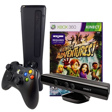Refurbished Xbox 360 Slim 4gb Console With Kinect Sensor And Kinect Adventures Game Walmart