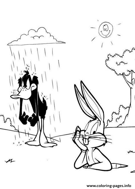 Free Bugs Bunny Looney Tunes Daffy Duck S18bc Coloring Pages Printable