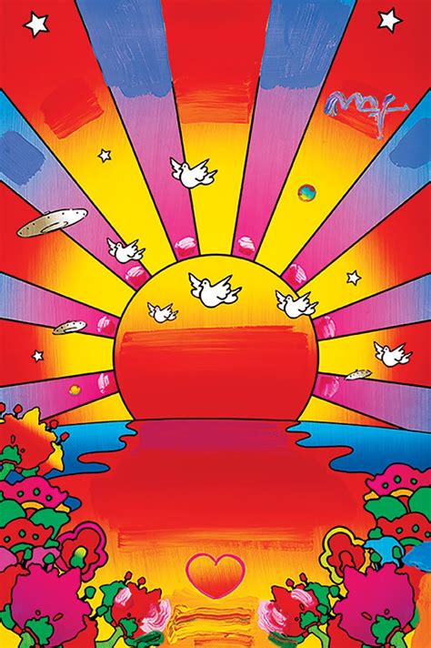 Peter Max Hippie Painting Peter Max Art Psychedelic Art