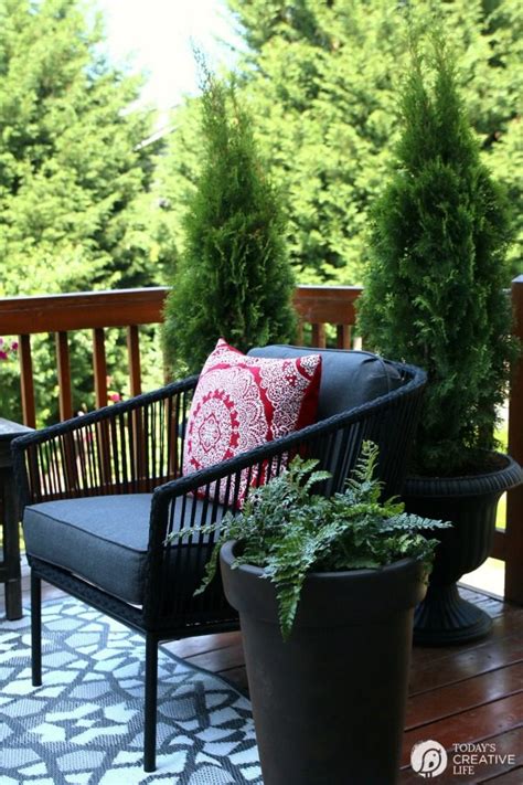 They then share their deck and patio decorating ideas as they create attractive and comfortable outdoor spaces. Small Patio Decorating Ideas - My Patio | Today's Creative ...