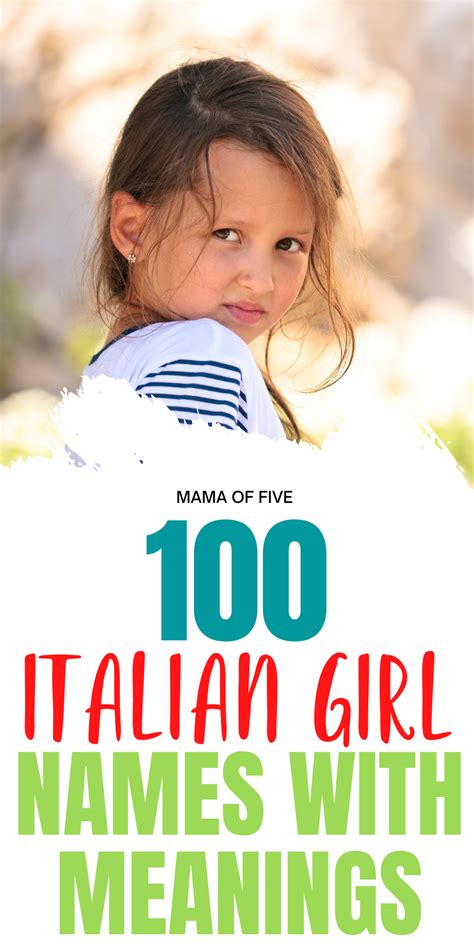 Italian Girl Names Meanings Italian Girl Names Cute Girl Names