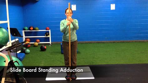 Slide Board Standing Adduction Youtube