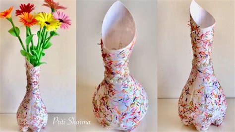 Best Out Of Waste Plastic Bottle Flower Vase 2 Diy Plastic Bottle