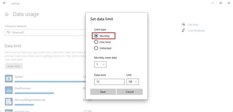How To Set Up Data Usage Limit On Windows 10 May 2020 Update Windows