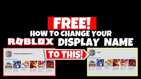 How To Change Your Roblox Display Name For Free Tutorial In 2021