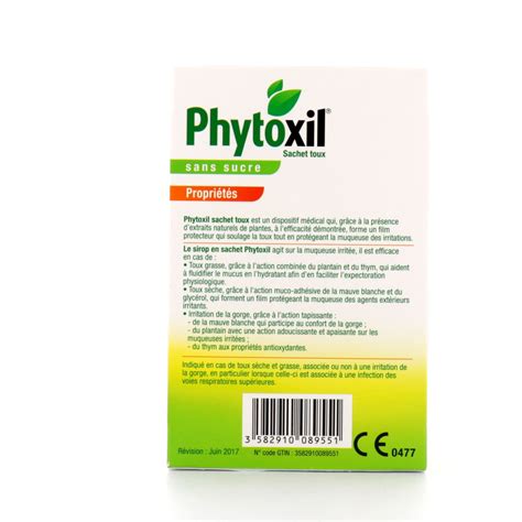Phytoxil Sans Sucre Sirop Toux Sachets Sanofi Pharmacie Des Drakkars
