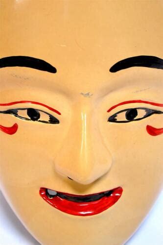Japanese Traditional Kagura Mask Inada Hime 稲田姫 Princess Noh Kabuki