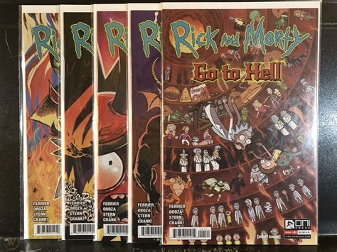Complete Rick And Morty Go To Hell 1 2 3 4 5 Variants 2020 Oni Press
