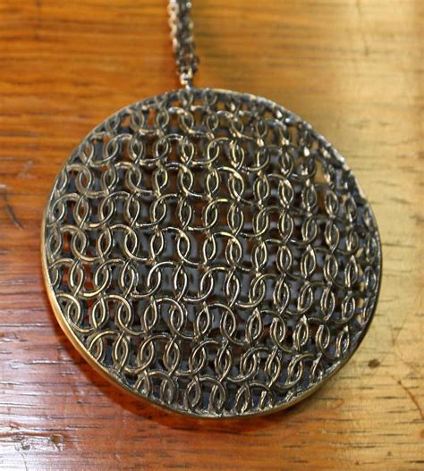 Large Silver Circular Pendant By Kate Holdsworth Designs