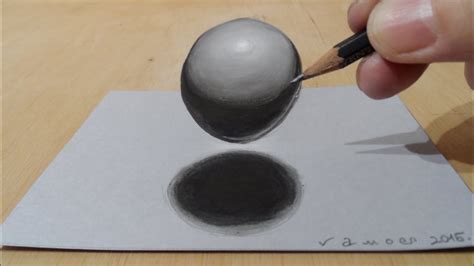 3d Drawing Of A Sphere Levitating Ball Youtube