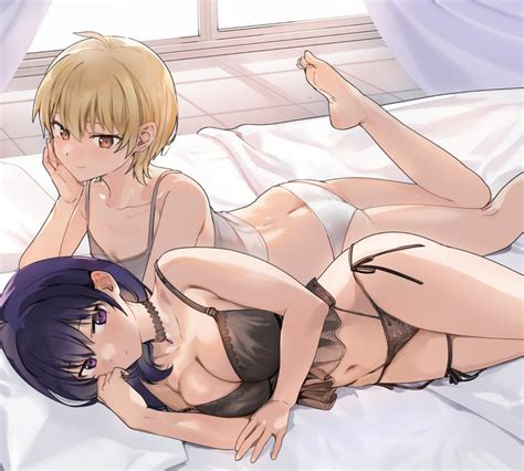 Harumi Hana And Ichihara Chiaki Sekai De Ichiban Oppai Ga Suki Drawn