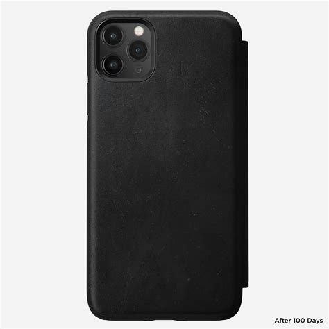 Modern Leather Tri Folio For Iphone 11 Pro Max Black Nomad®