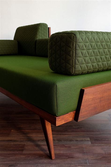 Black mid century vinatge sofa bed designerworkshopuk. Vintage Green Bed/Sofa - Renové