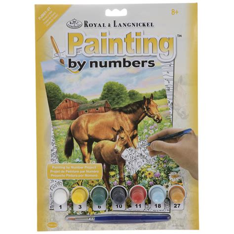 Horses In Field Paint By Number Kit Hobby Lobby 973537
