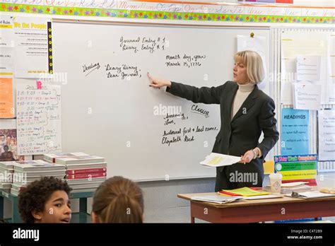 Middle School Teacher Classroom