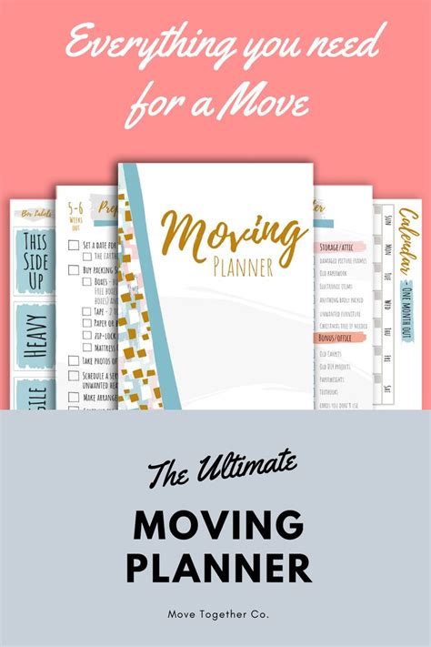 Moving Planner Printable New Home Planner Plan Your Move Etsy In 2023