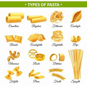 Pasta Types Infographics 475961 Vector Art At Vecteezy