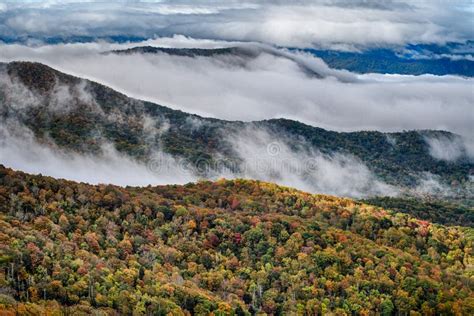 Autumn In The Appalachian Mountains Viewed Along The Blue Ridge Parkwa