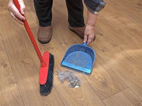 Sweeping Floor Stock Image Image Of Broom Stack Refuse 168403645