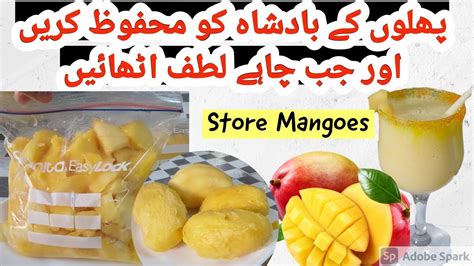 How To Store Mangoes For Long Timewithout Preservation Freeze Mangoes