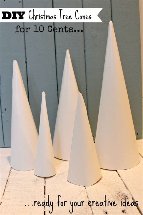 How To Make Christmas Tree Cone Craft Forms For 10 Cents