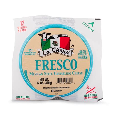 La Chona Fresco Easy Open Mexican Style Crumbling Cheese Weee