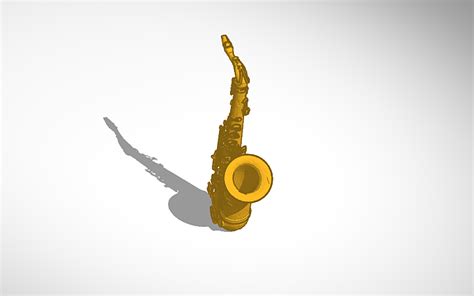 3d design tenor saxophone tinkercad
