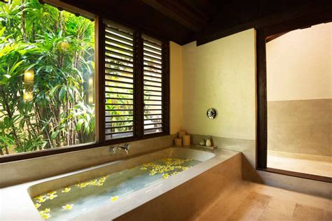 Beautiful Balinese Style Bathroom Only Stylish Private Villas