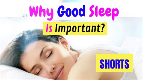 why sleep is so important healthy living tips shorts youtube