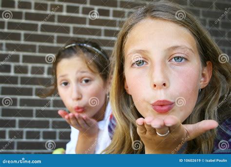 Girls Blowing Bubbles Royalty Free Stock Photo CartoonDealer Com