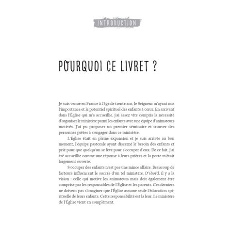 Au secours Je suis responsable d un ministère parmi les enfants