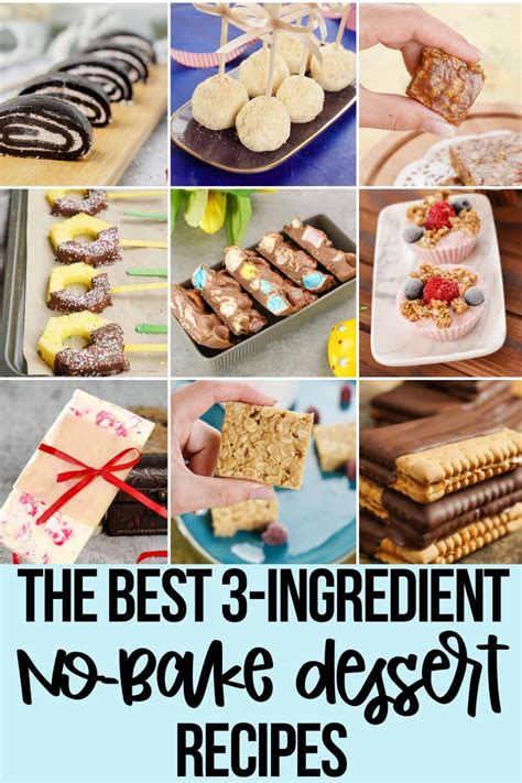 12 best 3 ingredient desserts no bake style no bake dessert recipes