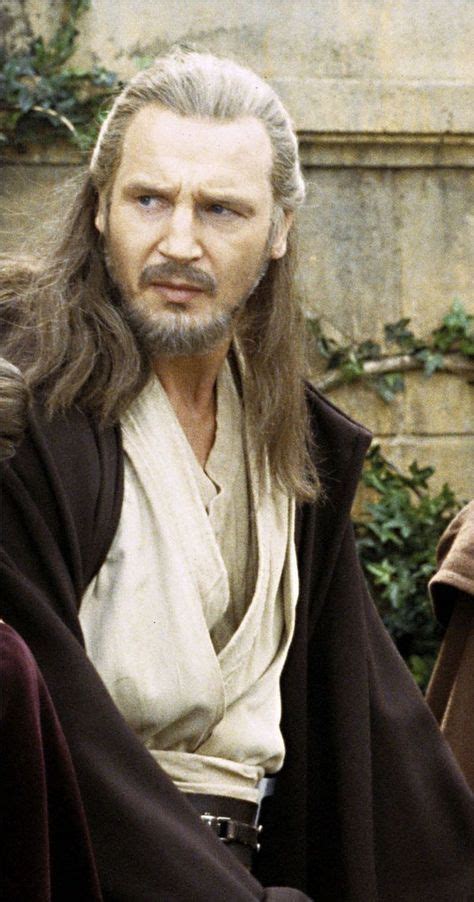 Liam Neeson As Jedi Master Qui Gon Jinn Starwars With Images Star