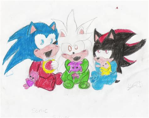 Sonic Shadow And Silver Babies By Geralshadamy4ever On Deviantart