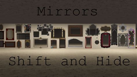 Mod The Sims Mirrors Shift And Hide With Walls Down