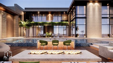 Exterior Modern Villa Dubai On Behance