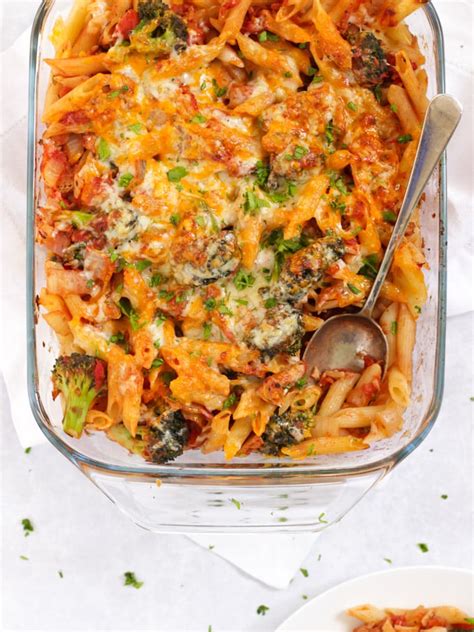 Healthy Tuna Pasta Bake Recipe with Cheesy Topping