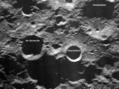 The Environs Of Shoemaker Crater Site Of Lunar Prospectors Final