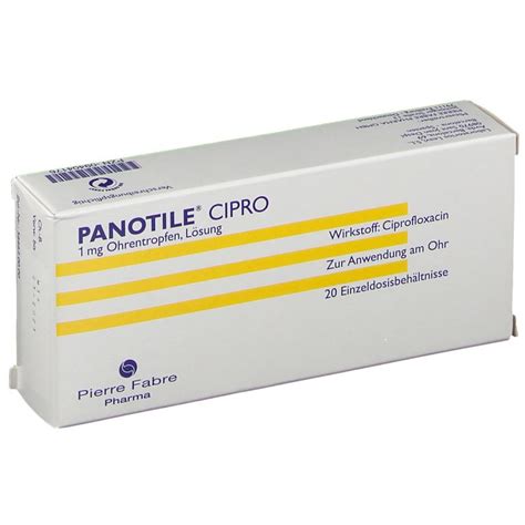 Panotile Cipro 1 Mg Ohrentropfen 20x05 Ml Mit Dem E Rezept Kaufen
