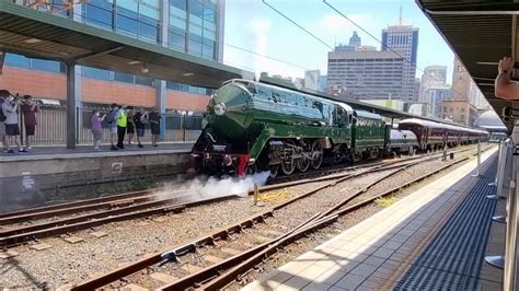 3801 Steam Train Leaving On Its Relaunch Day At Central Youtube