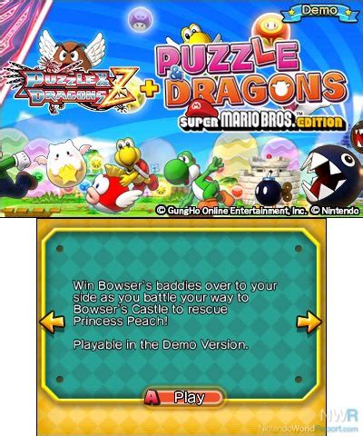 Puzzle Dragons Z Puzzle Dragons Super Mario Bros Edition Game