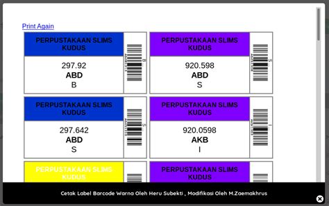 Plugin Label Barcode Warna Sesion 4 Label Barcode Warna Kanan