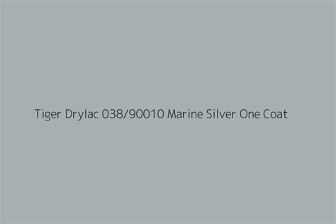 Tiger Drylac Marine Silver One Coat Color HEX Code