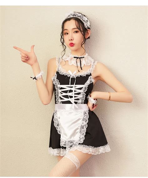 new ladies sexy lingerie role play maid uniform sexy underwear outfit erotic black women s